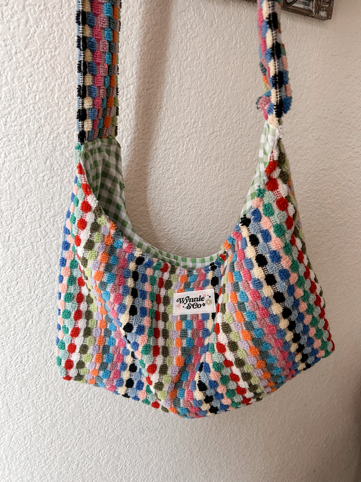 baguette rainbow towel bag