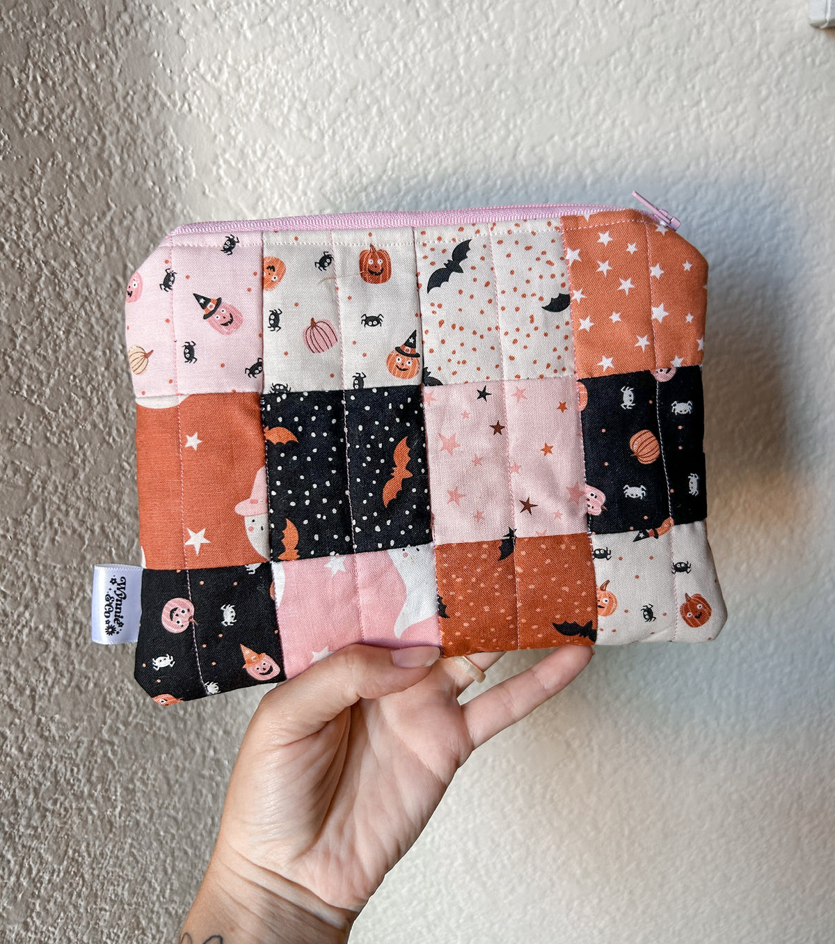 Fall Patchwork Zip Pouch