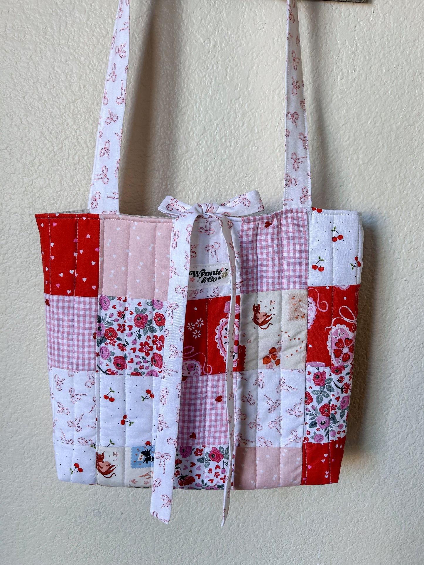 Patchwork Valentine Tote