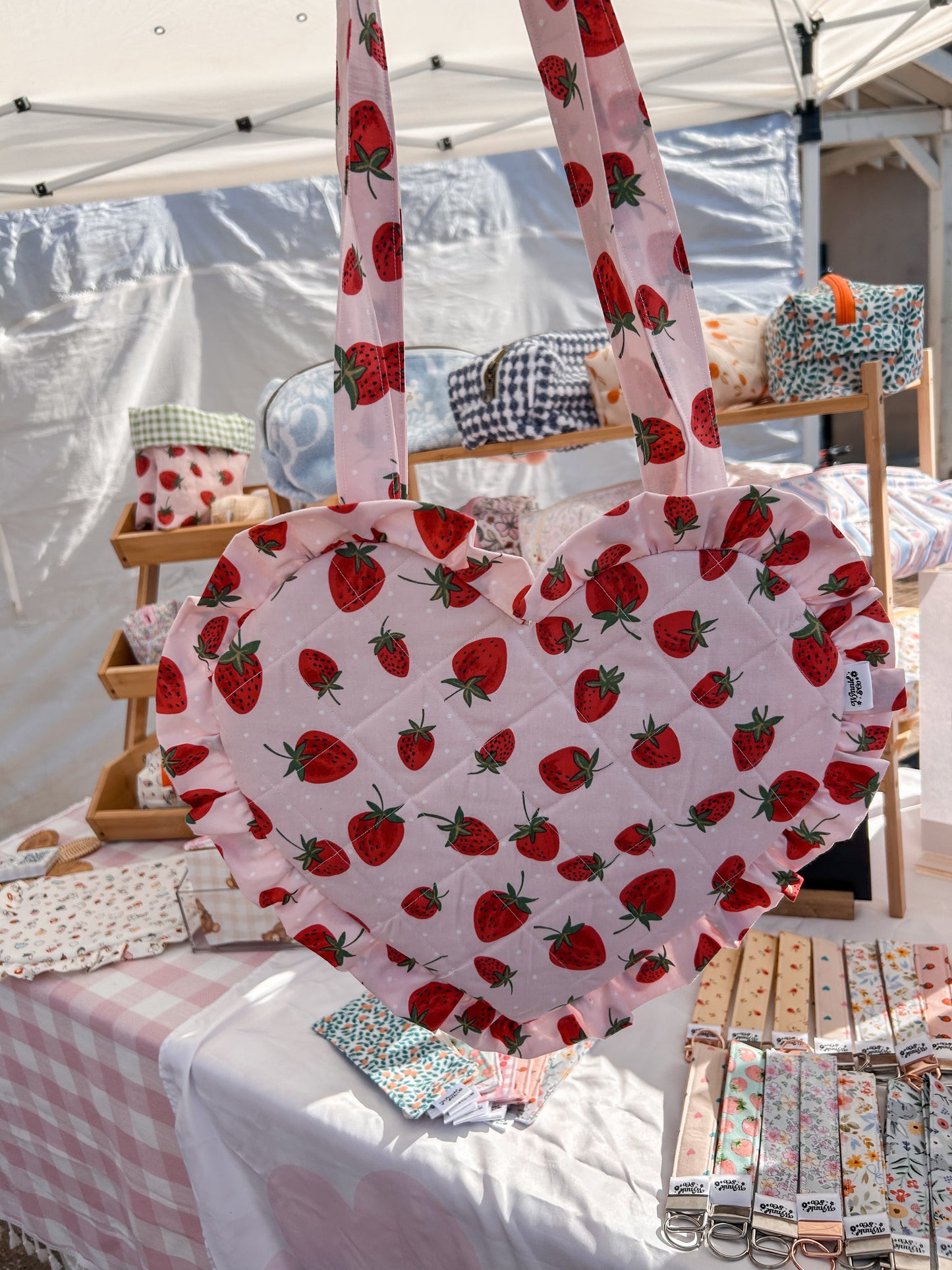 Strawberry Heart Tote