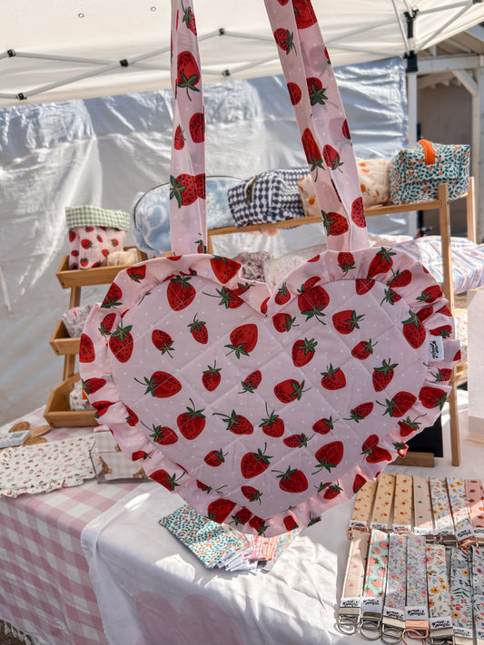 Strawberry Heart Tote