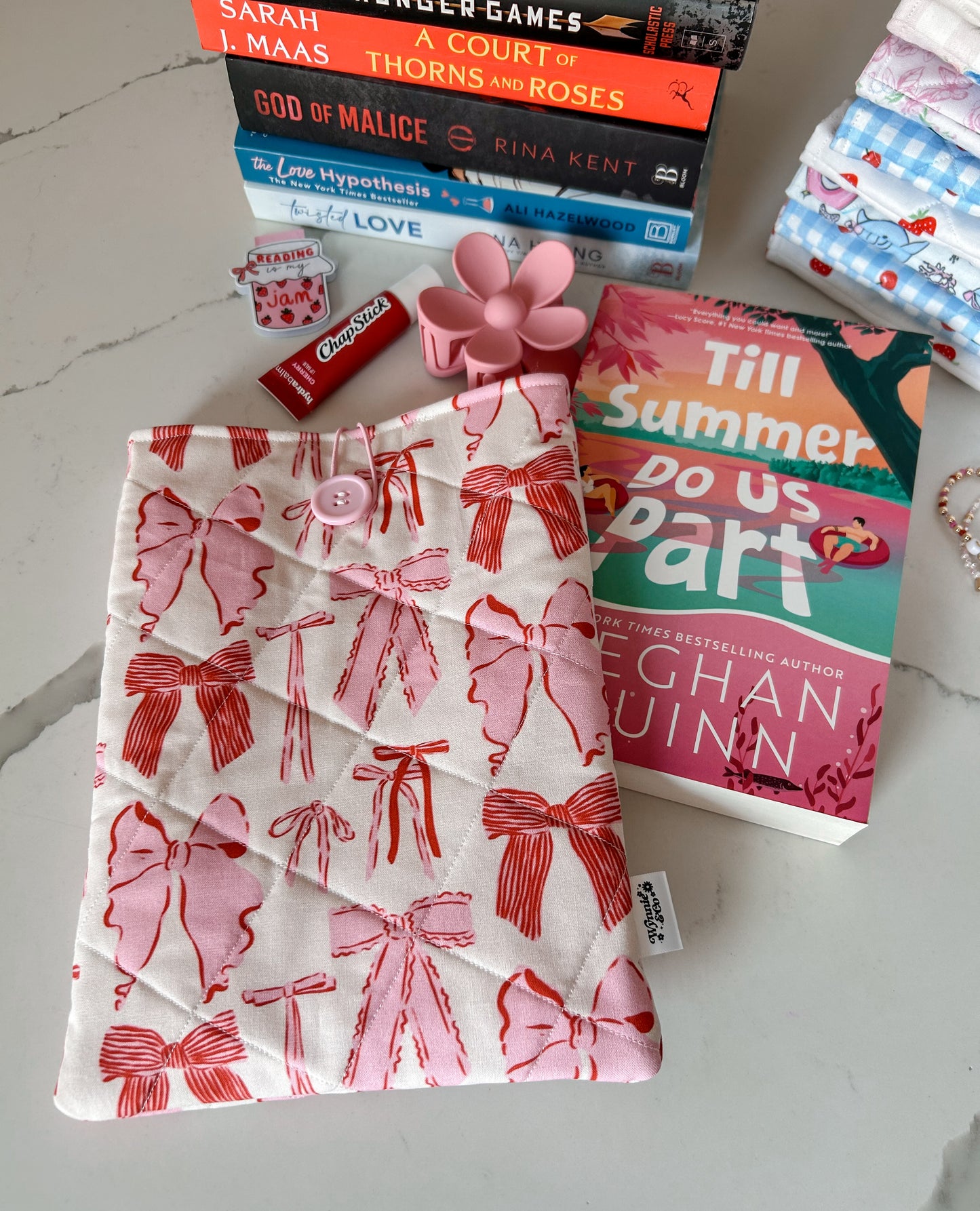 Pink Bow Booksleeve