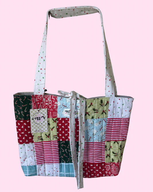 Christmas Patchwork Tote