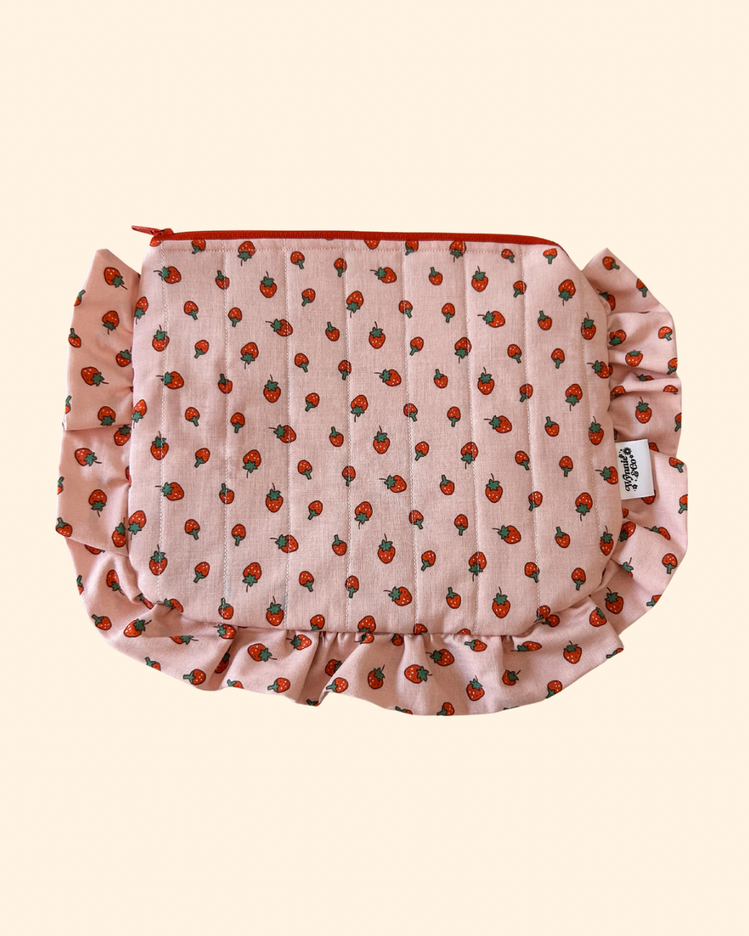 Strawberry Ruffle Pouch