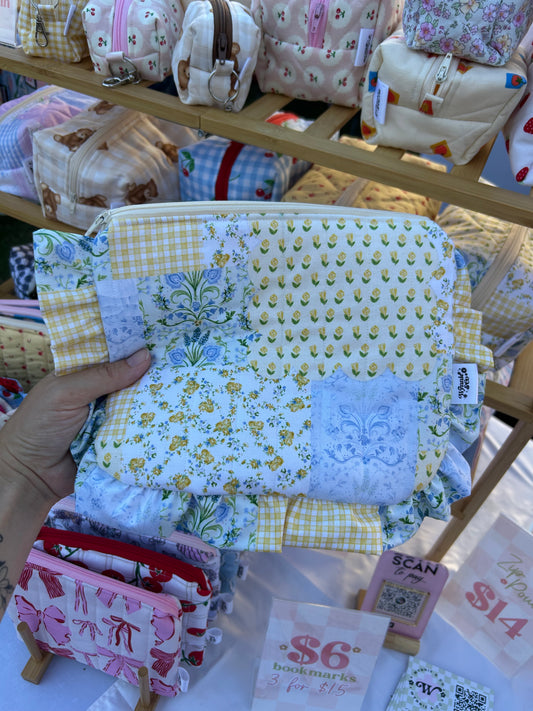 Patchwork Makeup Bag, Pouch & Keychain
