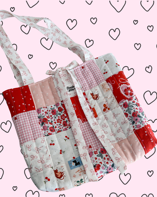 Patchwork Valentine Tote