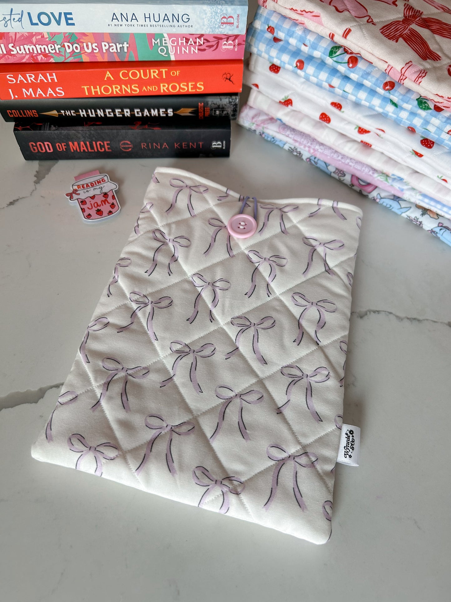 Purple Bow Booksleeve