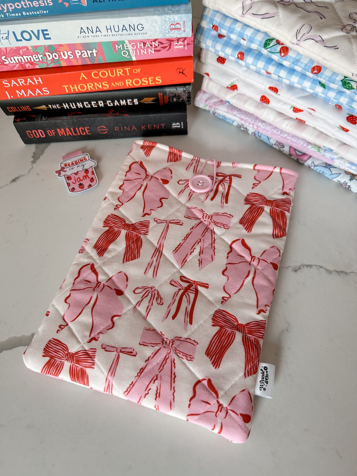 Pink Bow Booksleeve
