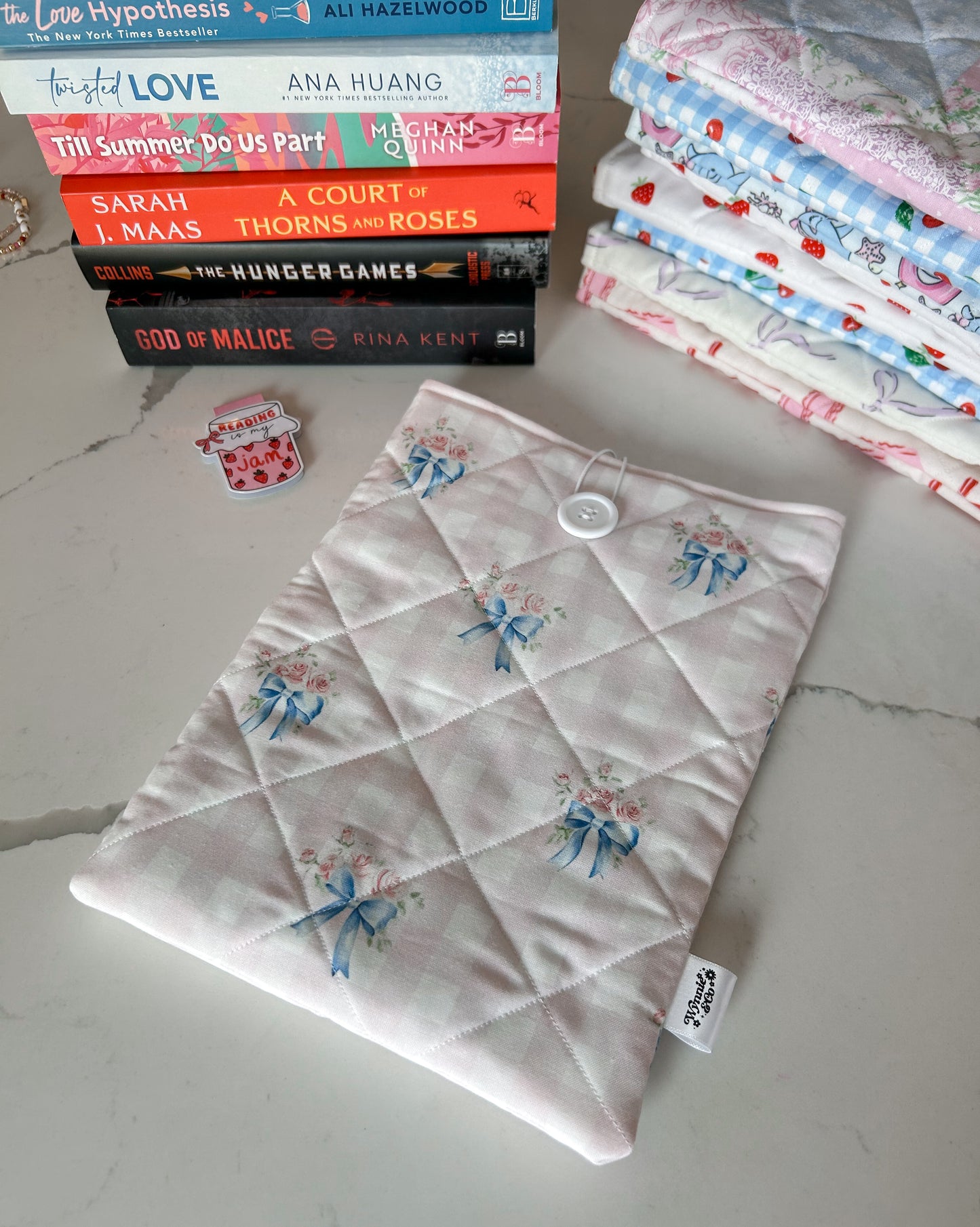 Gingham Bow Booksleeve