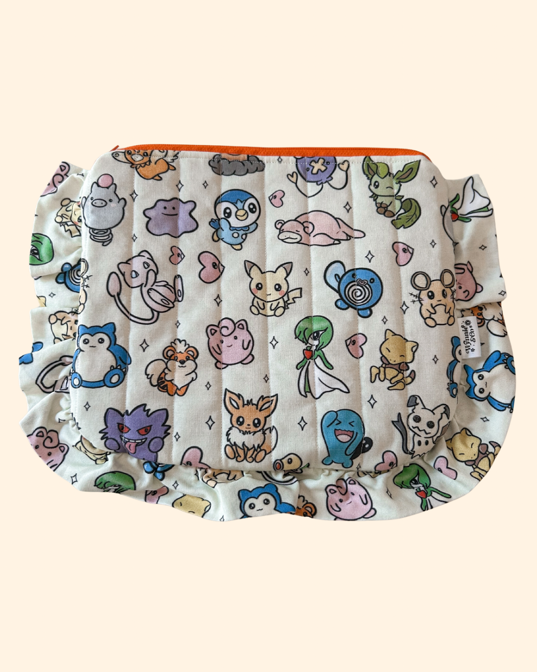 Cute Monsters Ruffle Pouch