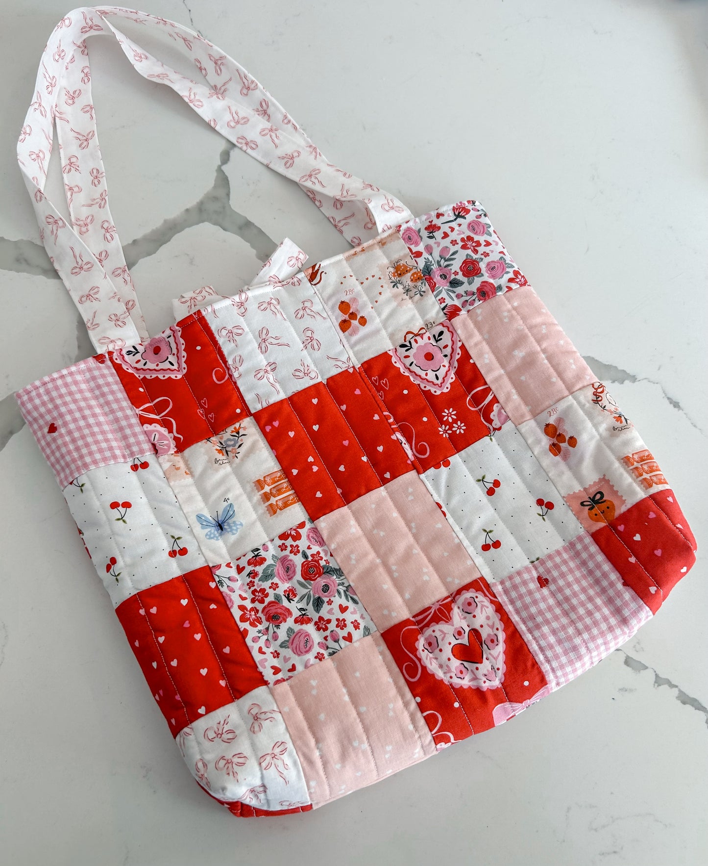 Patchwork Valentine Tote