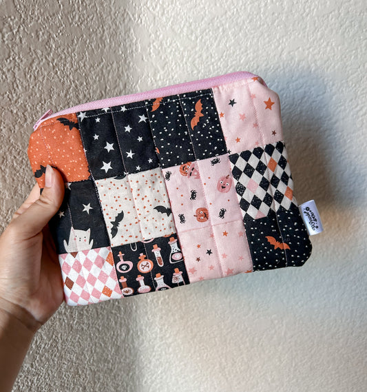 Fall Patchwork Zip Pouch