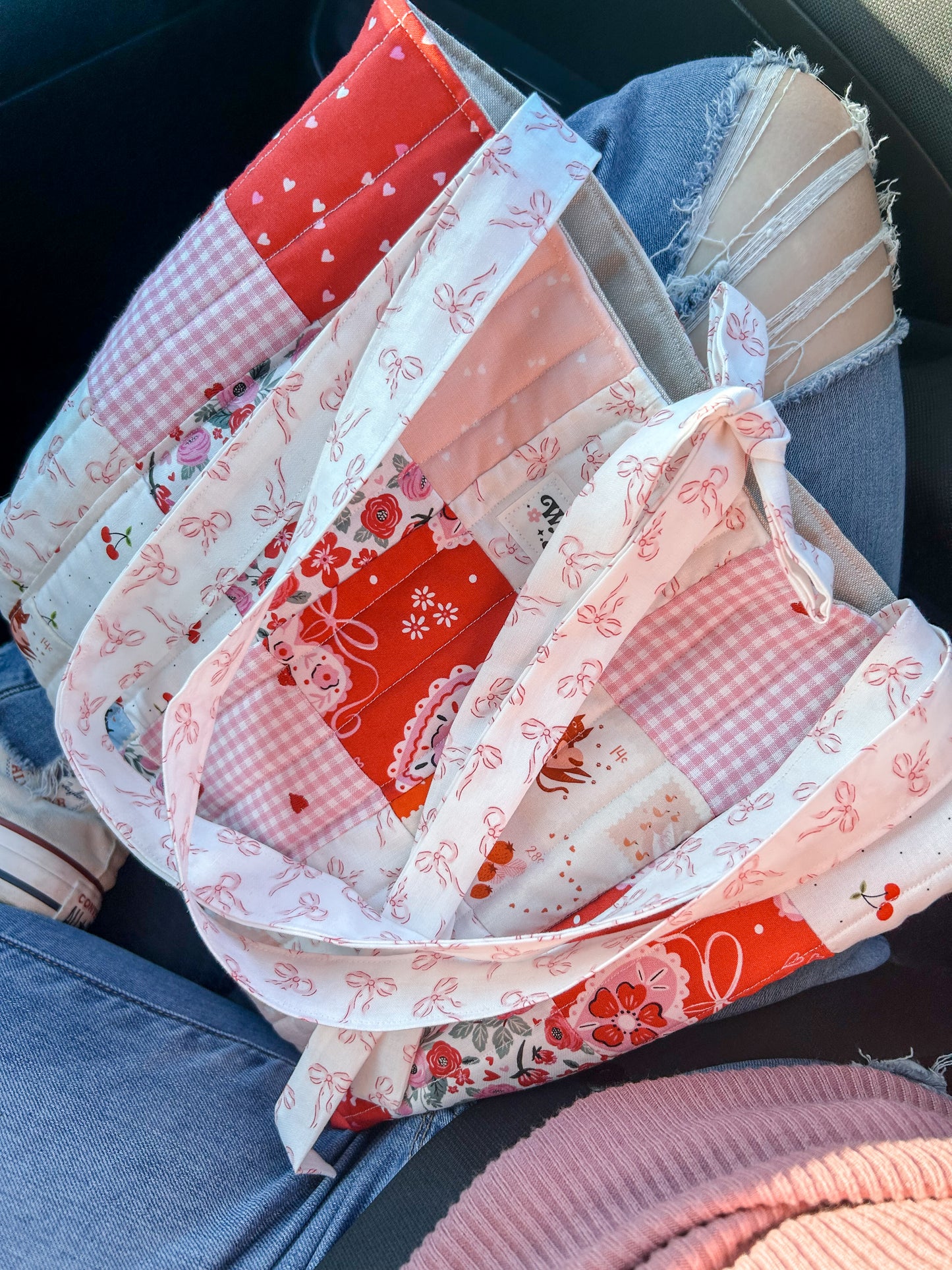 Patchwork Valentine Tote