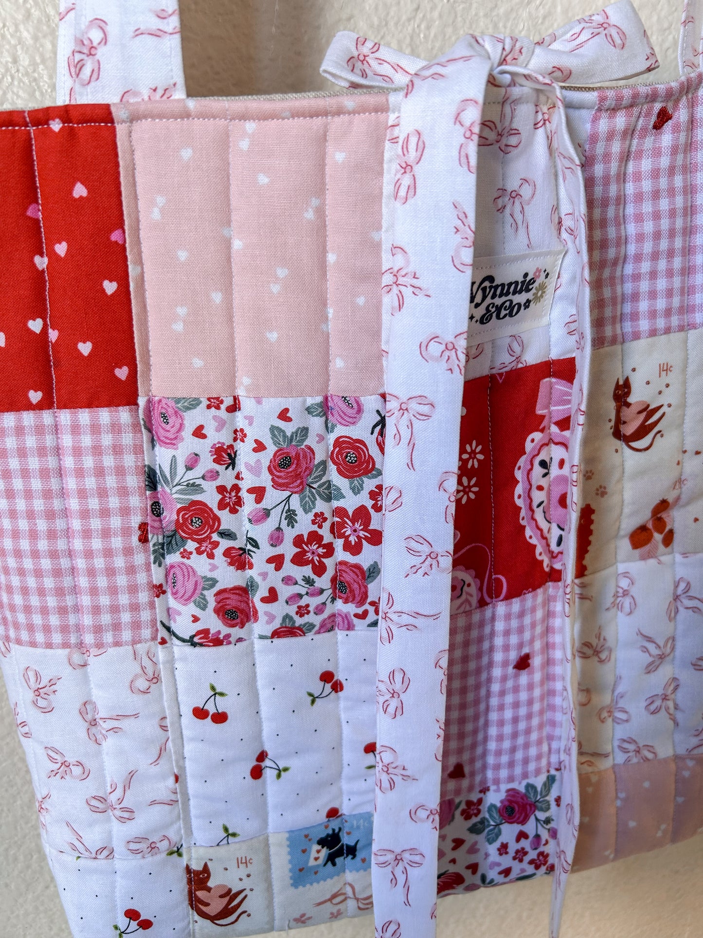 Patchwork Valentine Tote