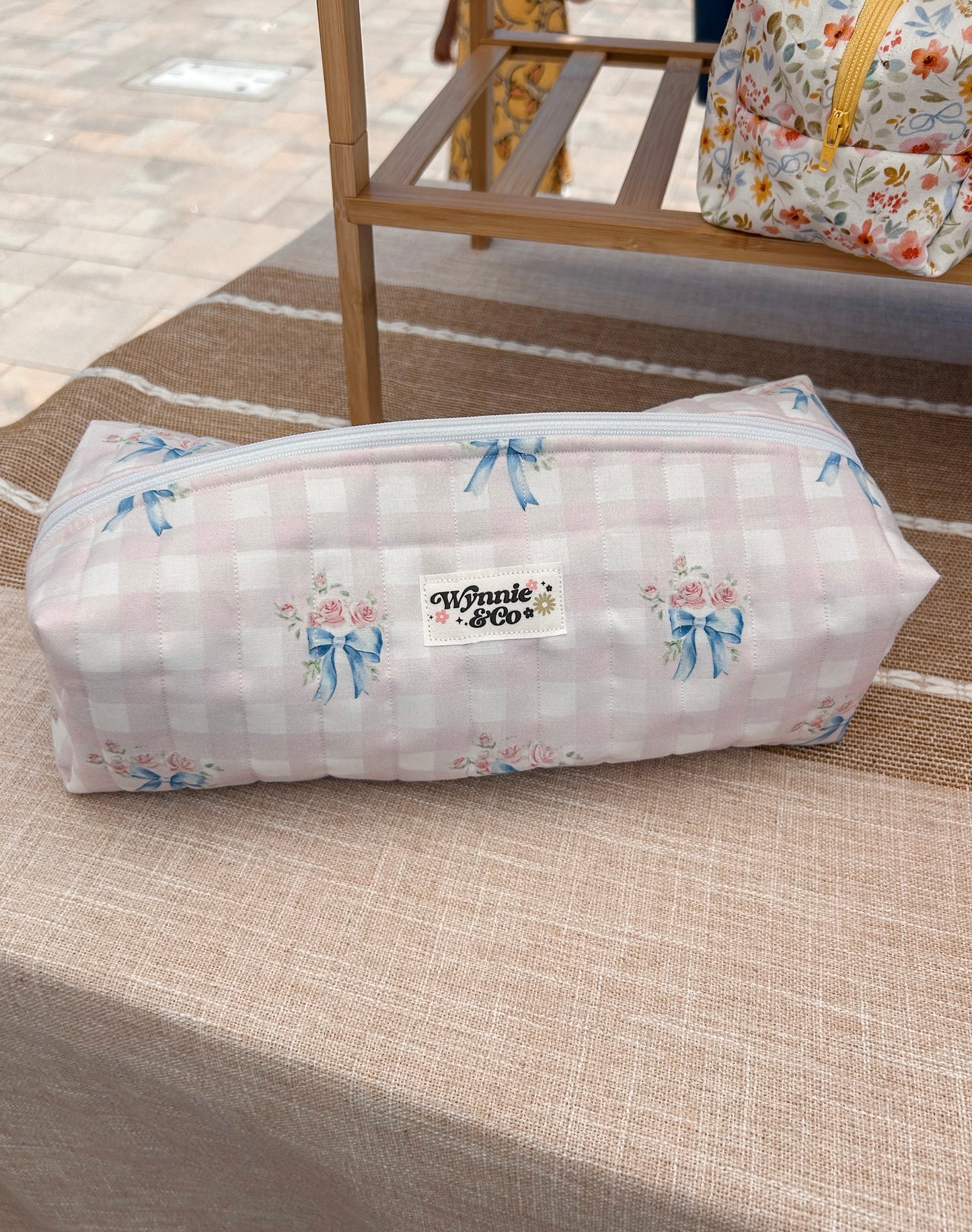 Blue Bows Hair Tools Bags