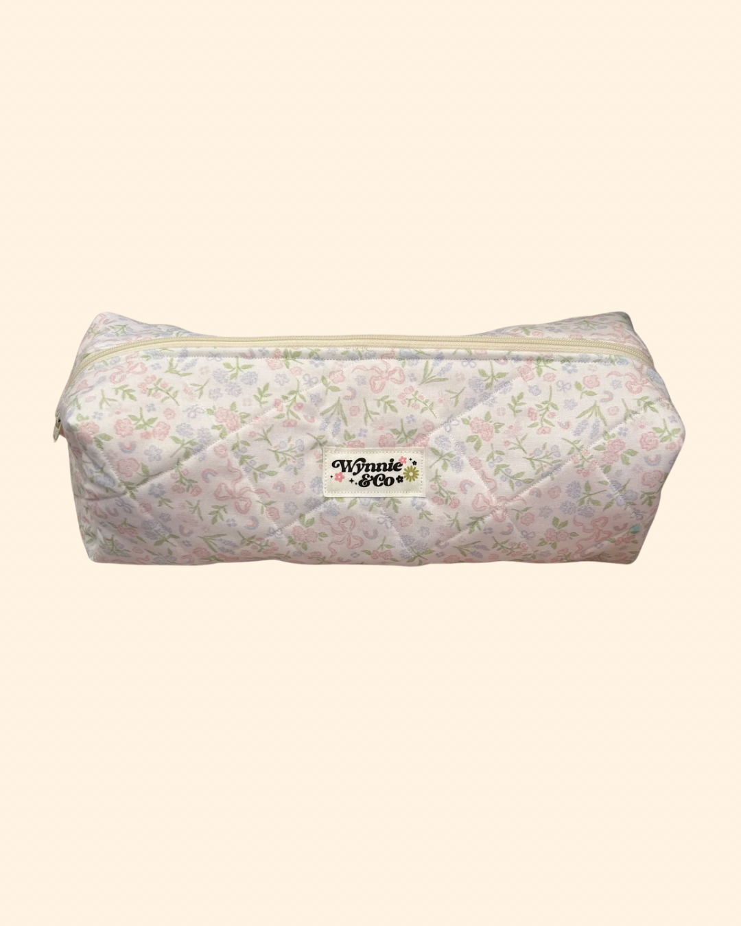 Light Floral Hair Tools Bags