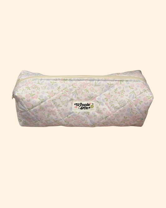 Light Floral Hair Tools Bags