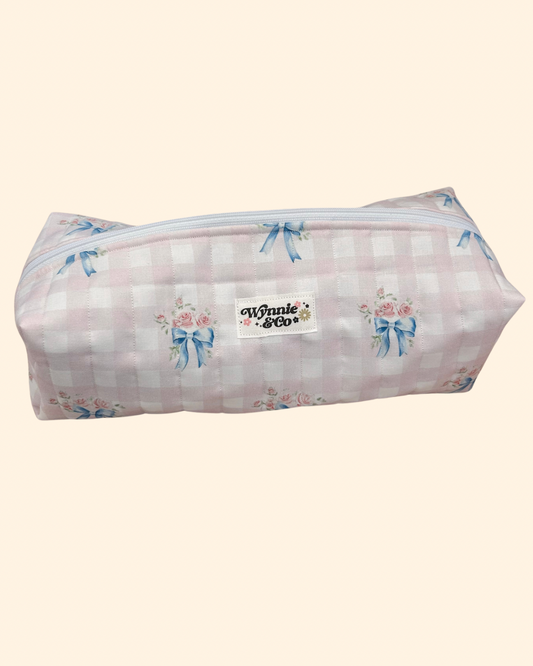 Blue Bows Hair Tools Bags